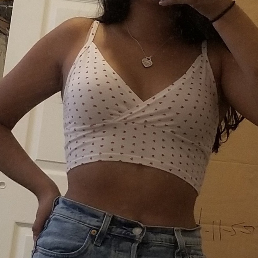 Brandy Melville heart polka dot tank NWT - SOLD